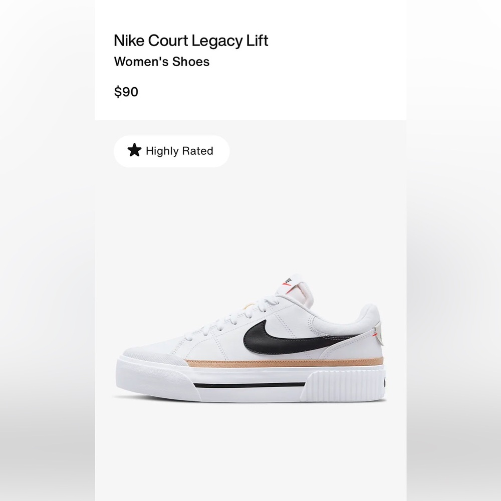 ✨Nike court legacy lift fashion sneakers✨